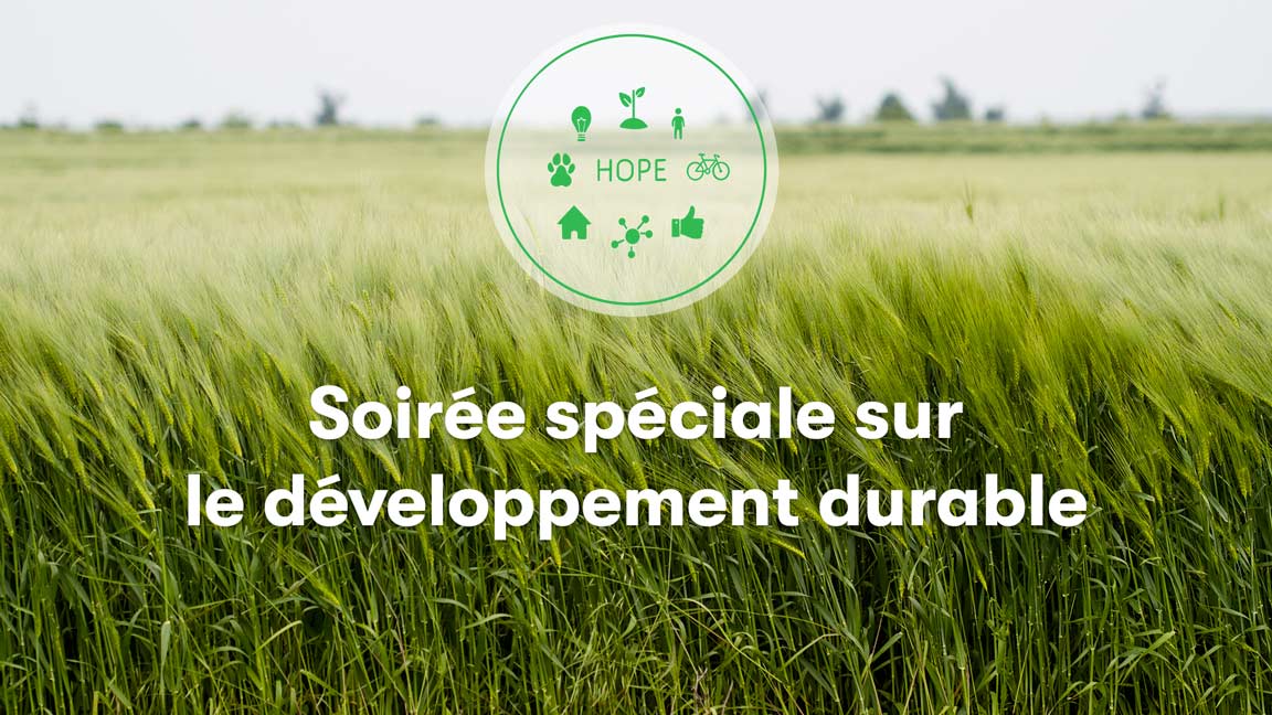 Image avec logo Hope et programme développement durable