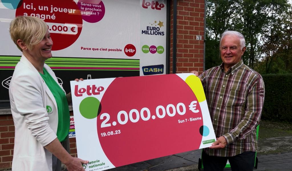 Lotto : 2 millions d'euros remportés à Biesme