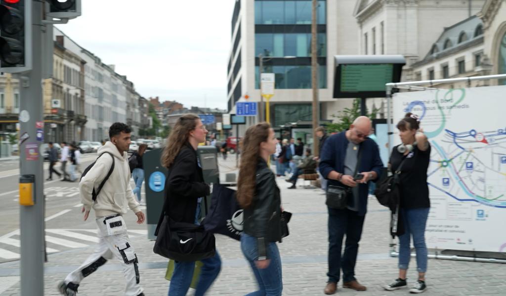 Inauguration de la place de la Station à Namur