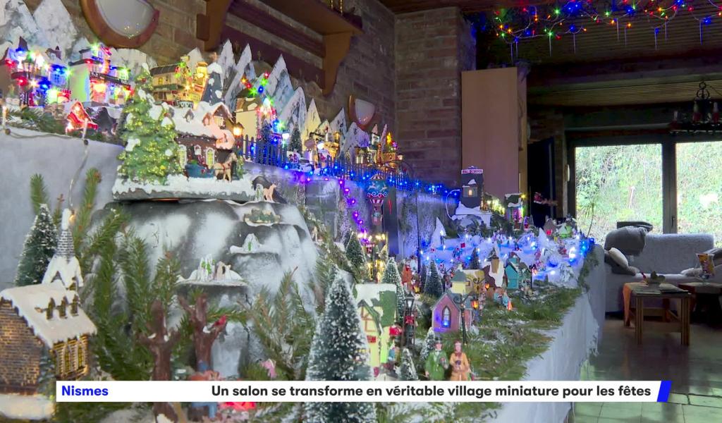 À Nismes, un village de Noël... dans le salon !