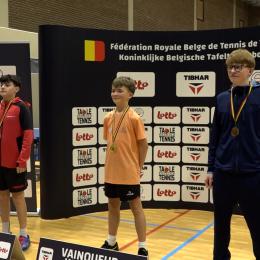 13 médailles dont sept en or pour nos jeunes pongistes aux championnats de Belgique