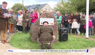 80 ans de la libération : Le pilote Joseph McConnell devient citoyen d'honneur du village d'Ohey