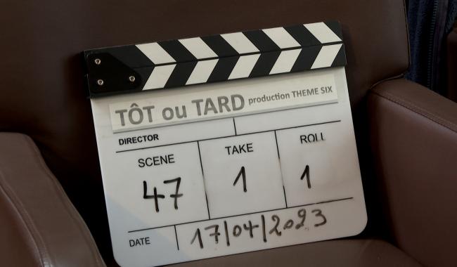 Cinéma: tournage d'un film à Malonne