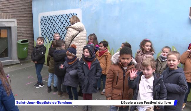 A  Tamines le Festival du livre enchante les élèves de l'école Saint-Jean-Baptiste