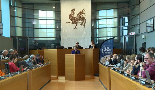 Lancement du projet "Jeunes & Aidants Proches" au parlement de Wallonie