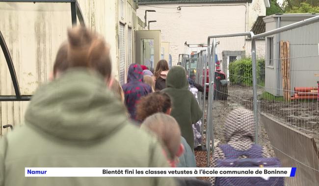 Boninne : bientôt la fin des classes vétustes à l’école communale