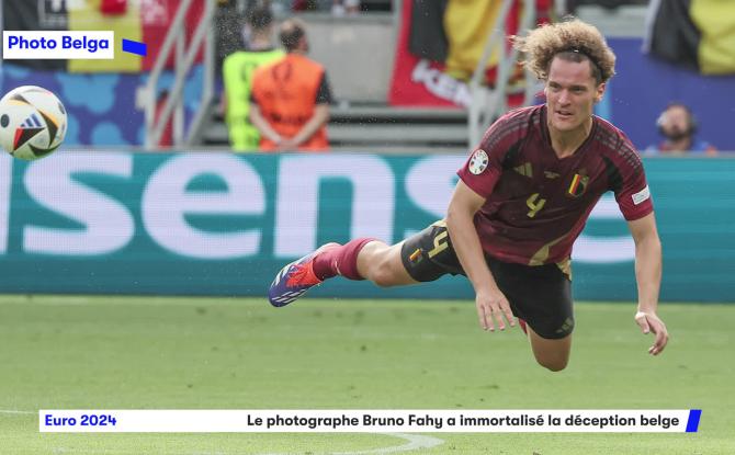 Le photographe Bruno Fahy immortalise la déception belge