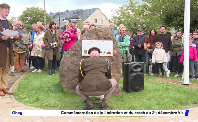 80 ans de la libération : Le pilote Joseph McConnell devient citoyen d'honneur du village d'Ohey